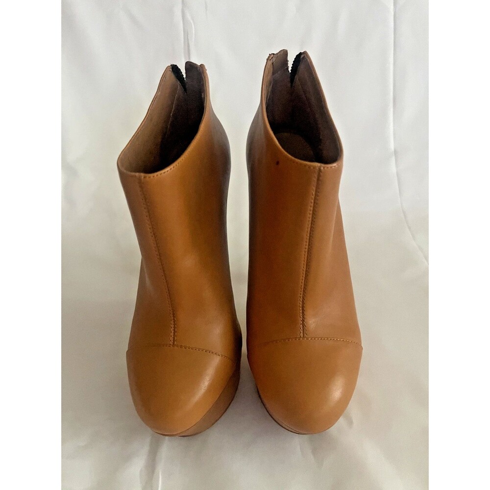 Carvela by Kurt Geiger Women's Heels Sz 7 Platform Stiletto Ankle Boots Warm Tan - Picture 4 of 16